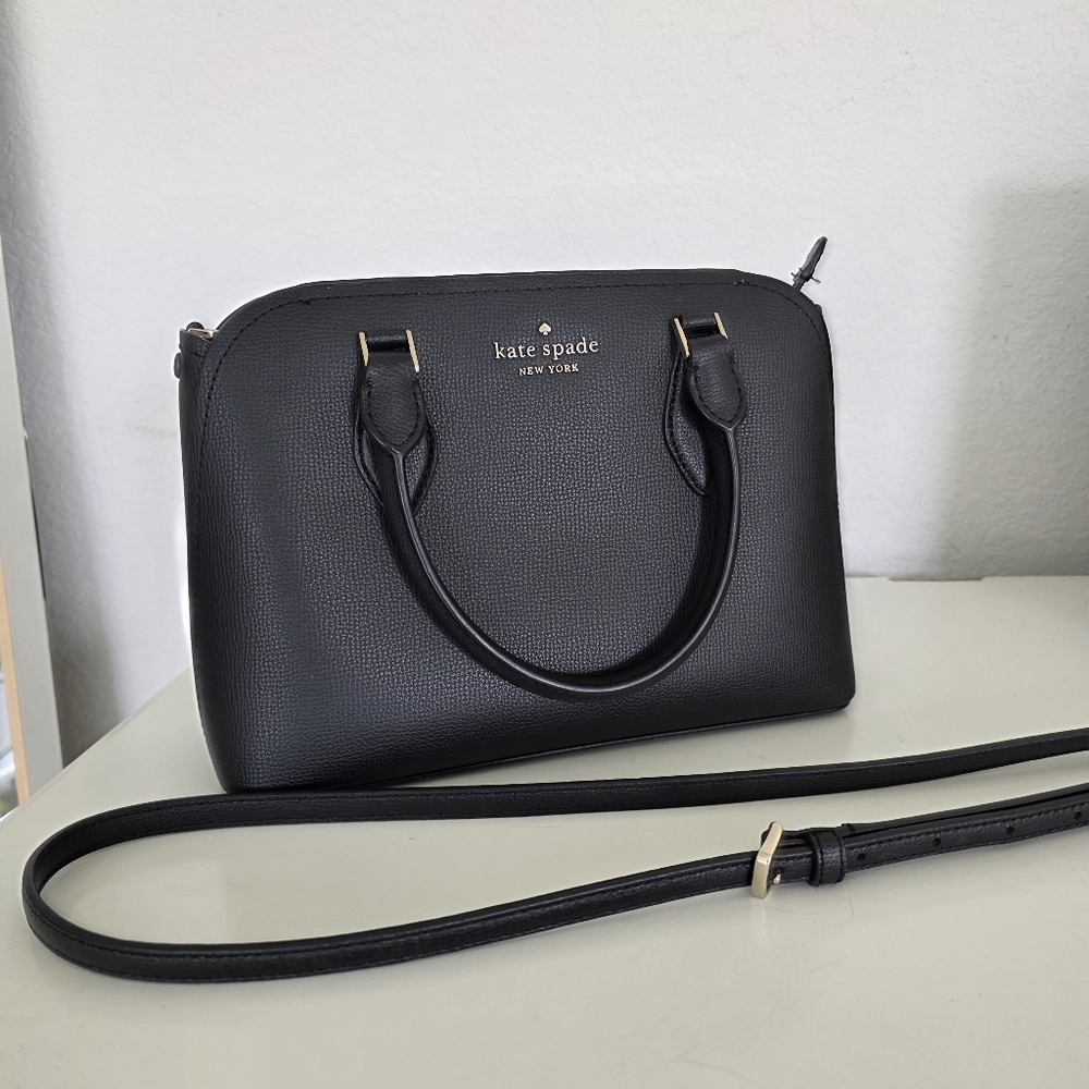 Kate Spade Darcy Black Small Leather Satchel Bag